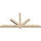 Ekena Millwork Kennewick Rough Sawn Timber Gable Bracket, Douglas Fir, 84"W x 42"H x 4"D x 4"F, 12/12 Pitch GBW084X42X0404KEN00RDF - alternate 2